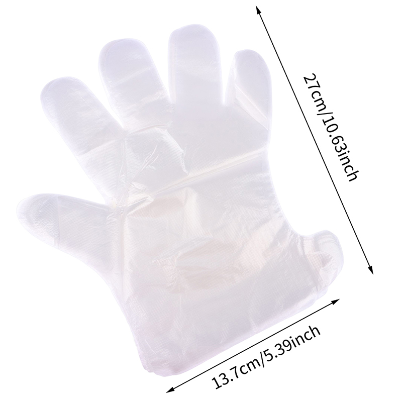 Bag Power Tools - Guantes vacíos desechables de PE, cubiertas