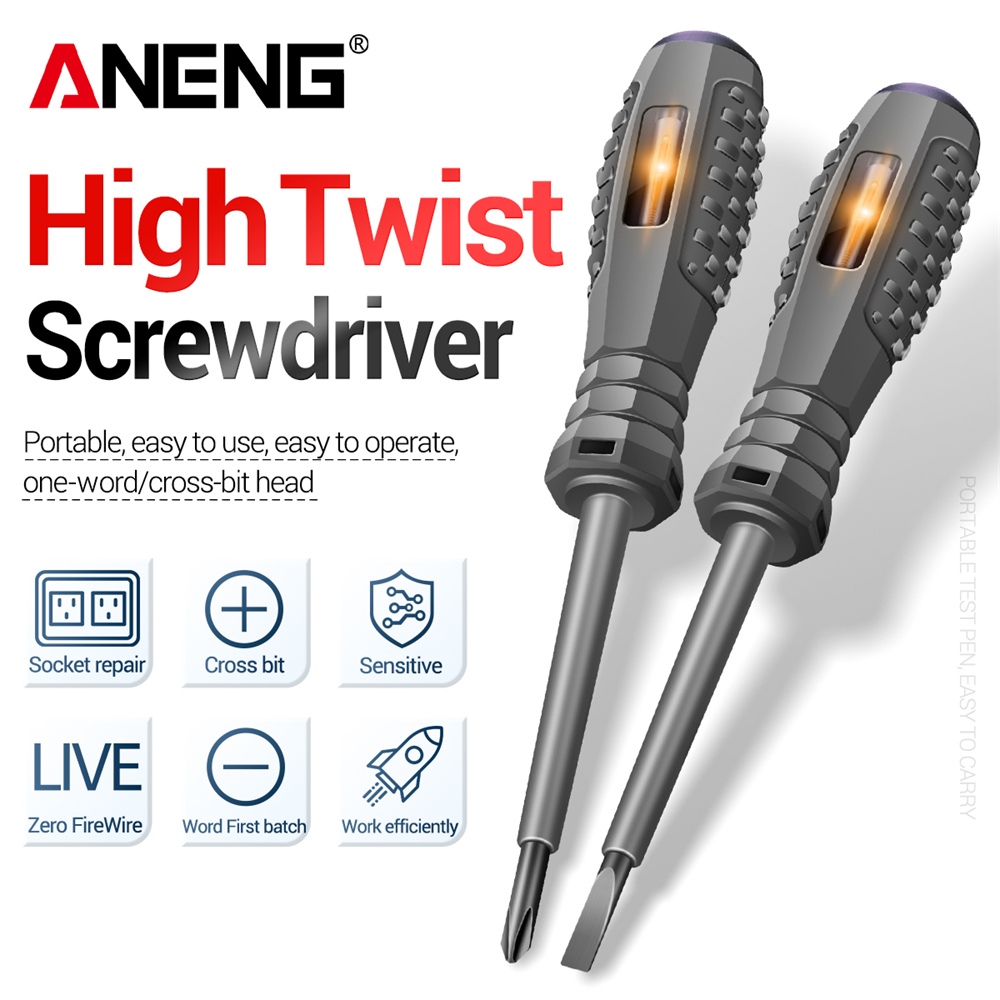 Power Tools Software - Detector de Voltaje ANENG B04, Destornillador