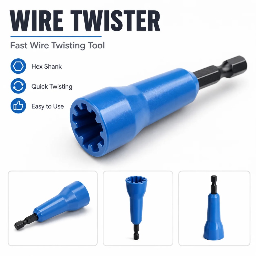 Power Tools Software - Herramienta para Retorcer Cables, Conector de