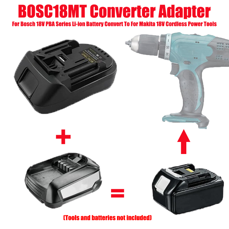 Convertidor adaptador de bater - Power Tools Battery reseña y precio