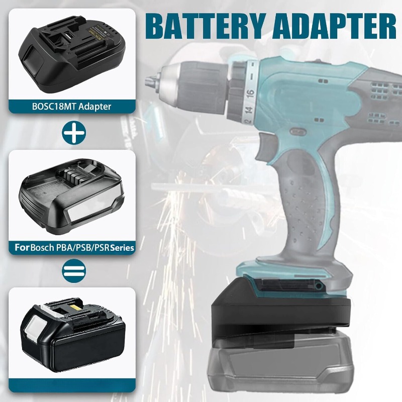 Convertidor adaptador de bater - Power Tools Battery reseña y precio
