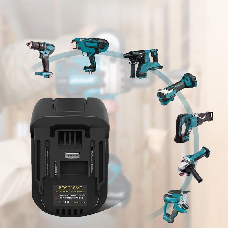 Convertidor adaptador de bater - Power Tools Battery reseña y precio