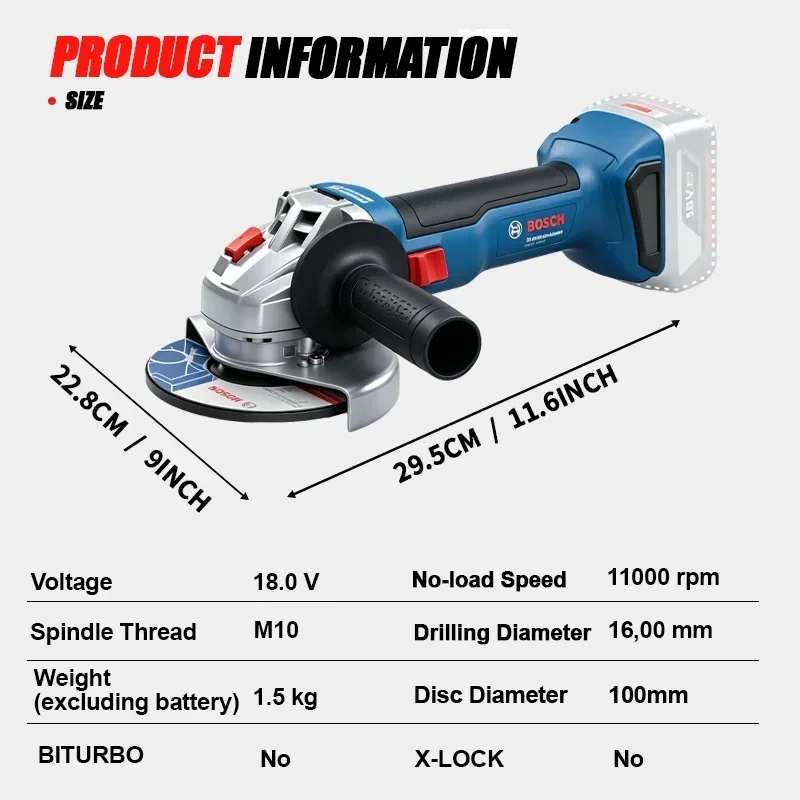 Amoladora Angular Inalámbrica  - Power Tools Grinder reseña y precio